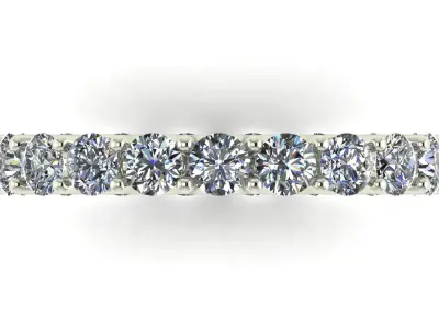 U Shaped Eternity Ring 2 point 8 mm stone size swiss 9 and EU49 3D print model purchase