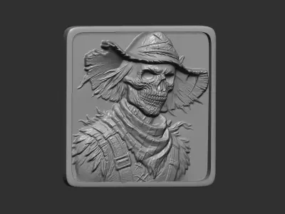 halloween crow man cnc model 3D print model