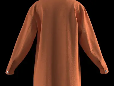 Female shirt dress 3D model
