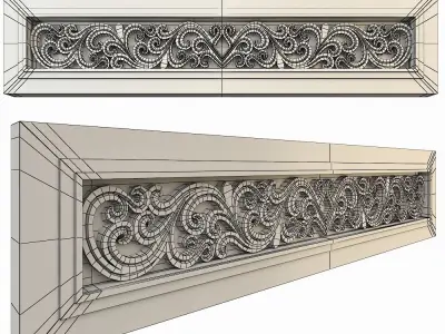 Decor ornate design 3D model