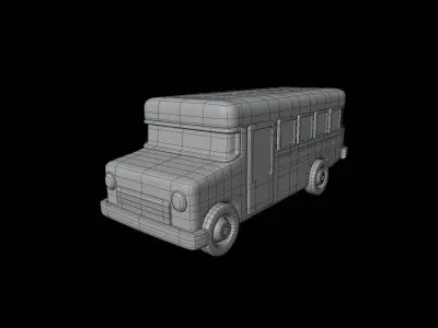 School Bus 3D model V1