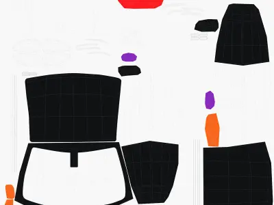 Generic Police Car 3D model