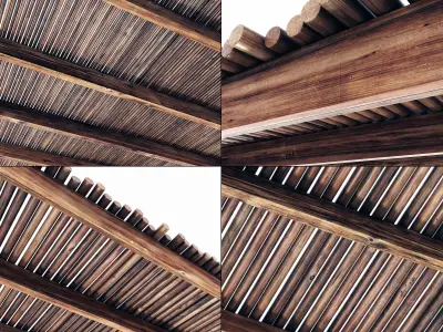 Branch thin thick straight decor n2 3D model