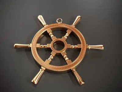 Steering wheel 3D model