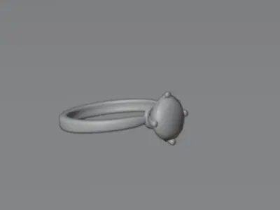 Realistic Ring Model 3D model