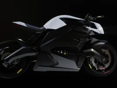 ARC VECTOR motorcycle Low-poly 3D model