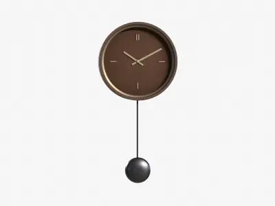 STRUSK clock brown Low-poly 3D model
