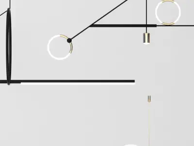 chandelier Modern combination 3D model