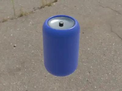 Sci-fi gas barrel Free low-poly 3D model