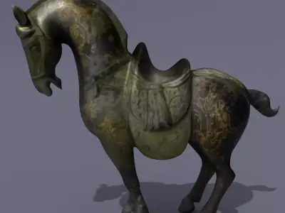 Horse Statuette Q 3D model