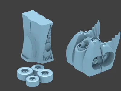 batmobile 1989 3D print model