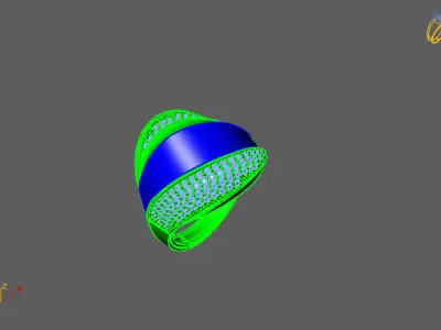 Women Ring 3D print model 14