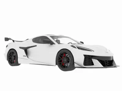 Chevrolet Corvette Low-poly 3D model