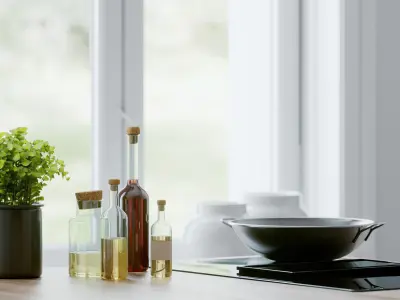 White Kitchen by Kvik 3D model