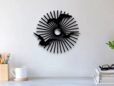 Sun Wall Art 3D print model