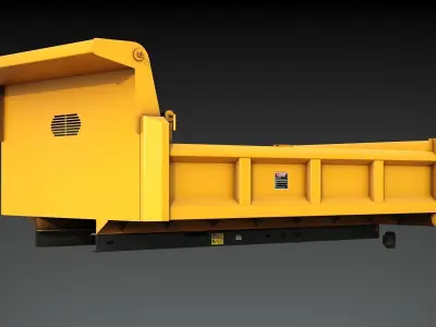 Dump body Low-poly 3D model