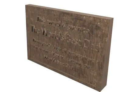 Plaque awarded to the best Dad 3D print model