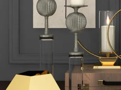 decorative set Coral 3D model