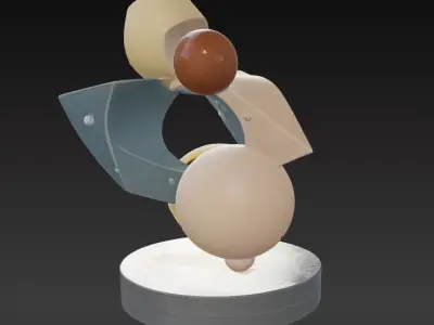 Postmodern Abstract Table Ornament 2 3D print model