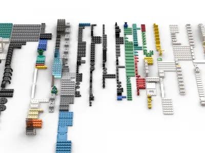 TwindBricks3D - 60335 Train Station 3D print model