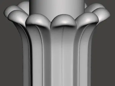 Egyptian-Column - 3d model for CNC - EgyptColumnCFC05 3D model