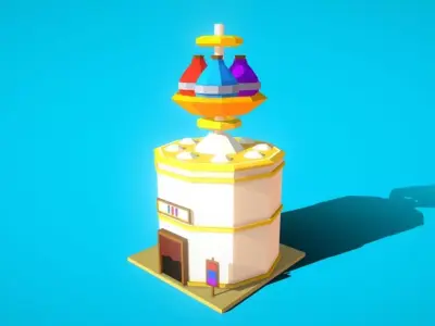 HIE Potion Shop N1 Low-poly 3D model