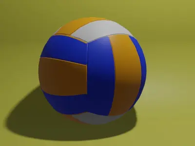 Volleyball Ball  Low-poly 3D model