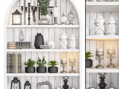 decorative set 39 3D model purchase