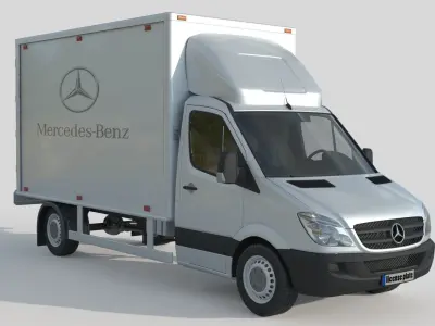 Mercedes Benz Sprinter 316 CDI Bakgavellyft 3D model