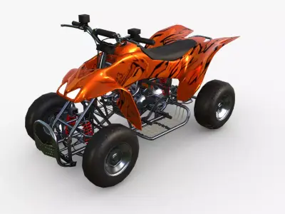 Quad Bike  Low-poly 3D model