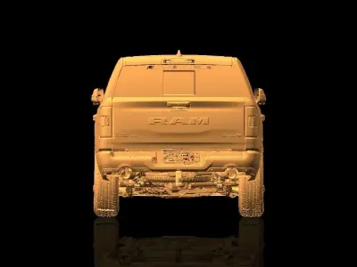 Dodge Ram 1500 Native Exterior 3D Scan 2018 3D model