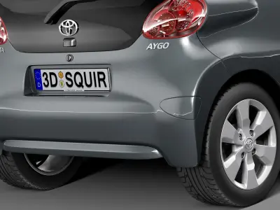 Toyota Aygo 3-door 2013 3D model