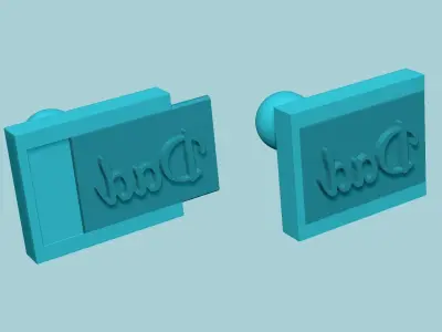 Stamp 54 - Word Dad - Fondant Decoration Maker Toy 3D print model