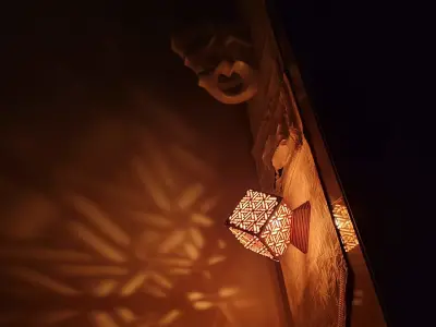 Shadow lights - Arabesque Wooden Box  3D model