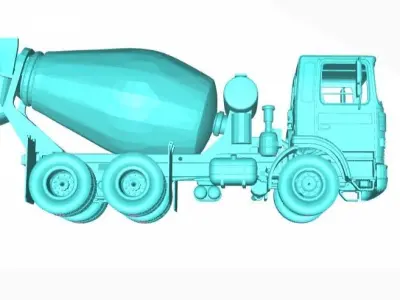 Roman Cement Truck 3D print model