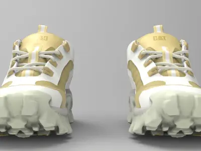 CAT sport shoes Low-poly 3D model