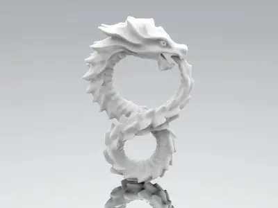 Dragon pendant 3D print model