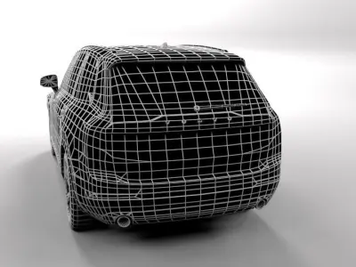 VOLVO XC90 Low-poly 3D model