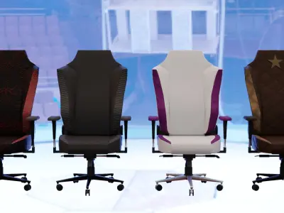 Gaming Chair Low-poly 3D model