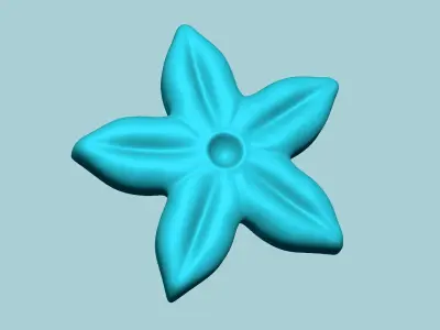 Stephanotis Flower Mold - Artificial EVA Molding 3D print model