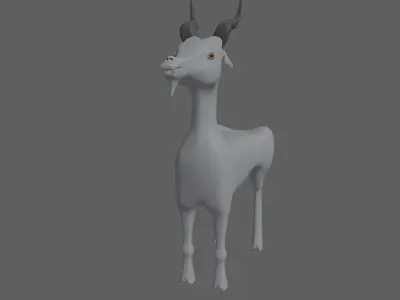 Goat toon 3D model