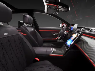Mercedes-Benz S63 AMG interior 3D model
