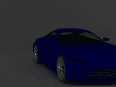 Aston Martin  Low-poly 3D model