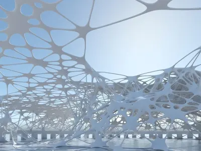 Futuristic Architectural Structure 10 3D model