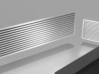Generic Car Radiator Free 3D model