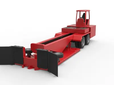 Tractor pulling sled Scale 1 to 25 3D print model