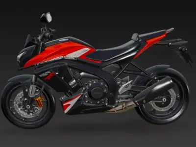 Sports super motorbike 3d model 3D model