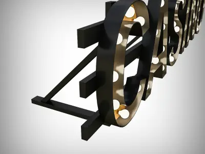 Casinor Bulb Sign 3D model