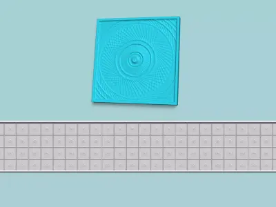 Wall Panel A17 Ornament - Interior Design Decoration 3D print model