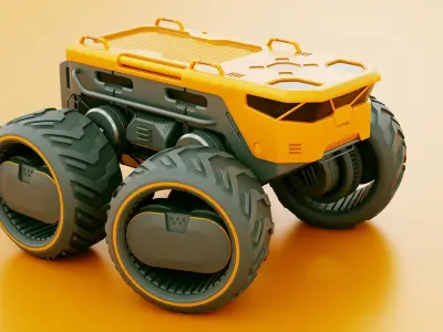 CARGO TRUCK X-50  Rigged 3D model